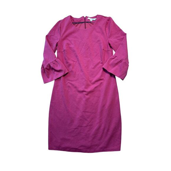 BODEN dress size Women's size 4 Petite, Red/Coral color; zippered back - Picture 3 of 11